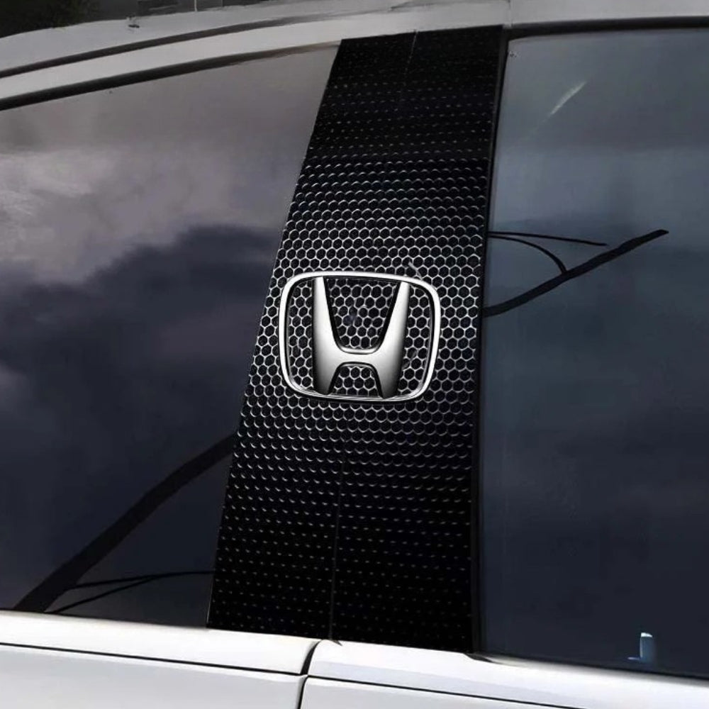 2 adesivi per finestrini auto con logo