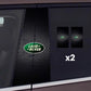 2 adesivi per finestrini auto con logo