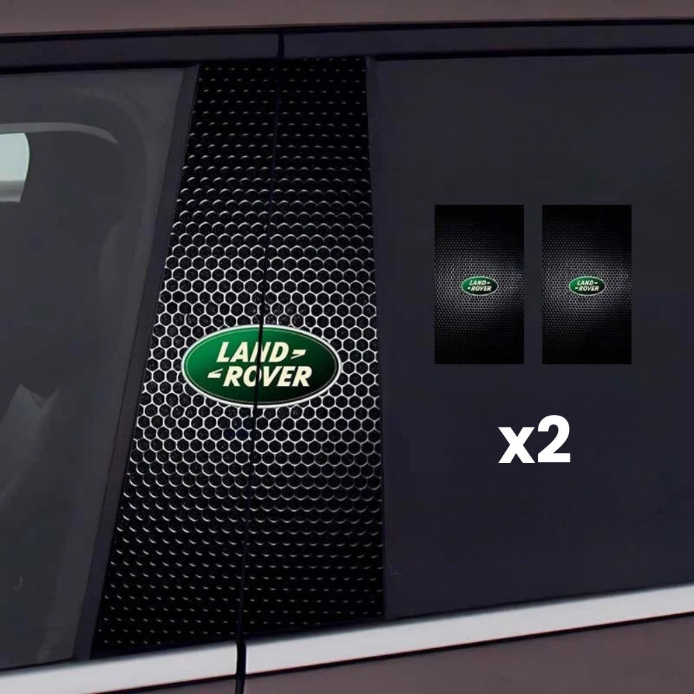 2 adesivi per finestrini auto con logo