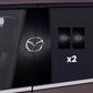 2 adesivi per finestrini auto con logo