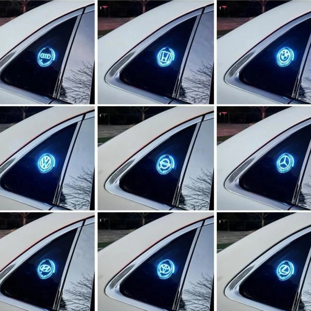 Logo LED ricaricabile per auto – Effetto luce al neon