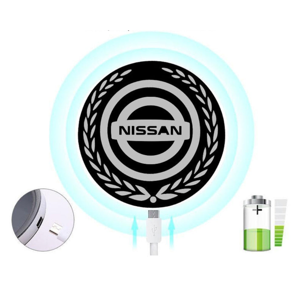 Logo LED ricaricabile per auto – Effetto luce al neon