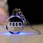 Portachiavi con logo automobilistico in 3D in cristallo